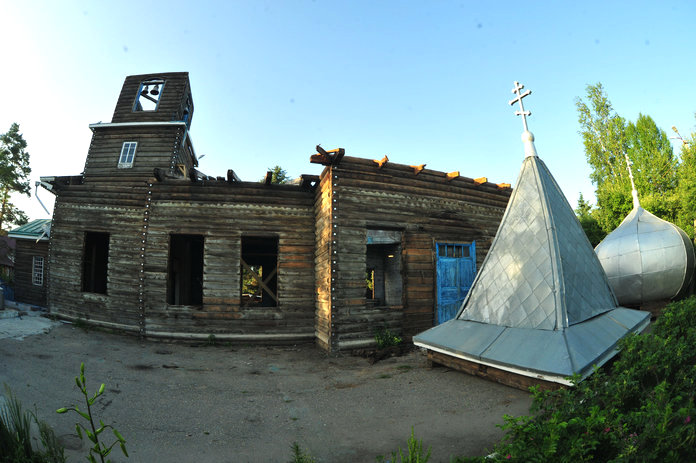 Старое фото неизвестного храма Алтайский край