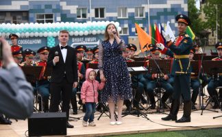 Незабываемый праздник подарил Свободному военный оркестр из Петербурга